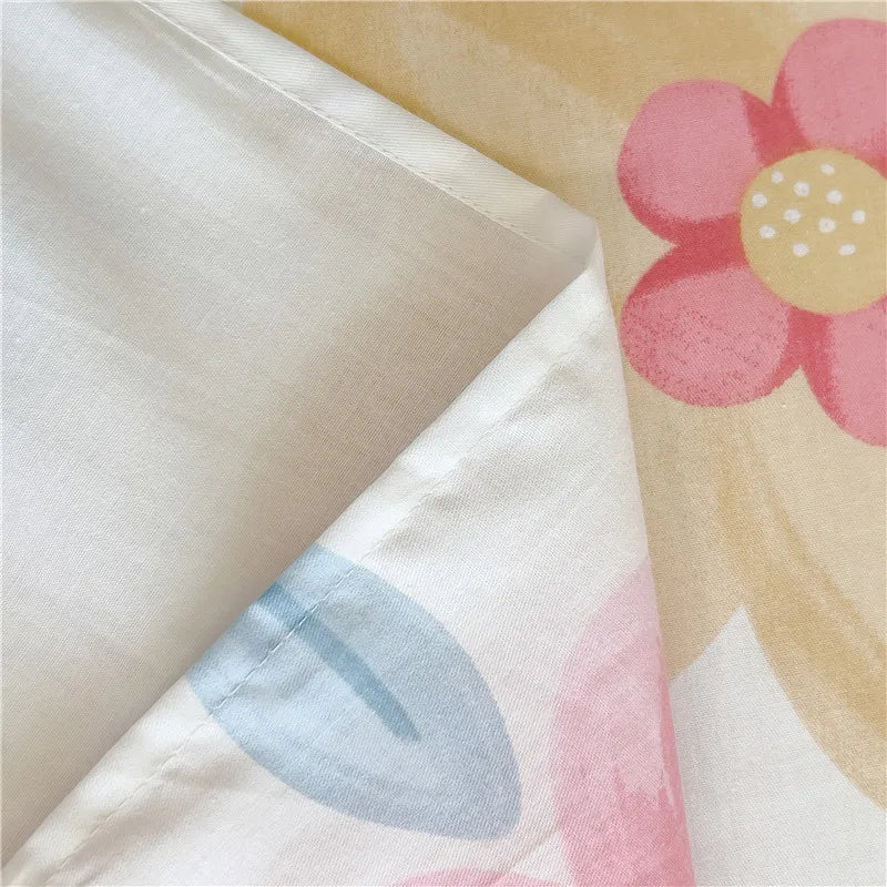 1pc Pure Cotton Bedsheet Floral Style Flat Sheet Single Sheets for Kids Adults Room Bed Linen sabana para cama (No Pillowcase)
