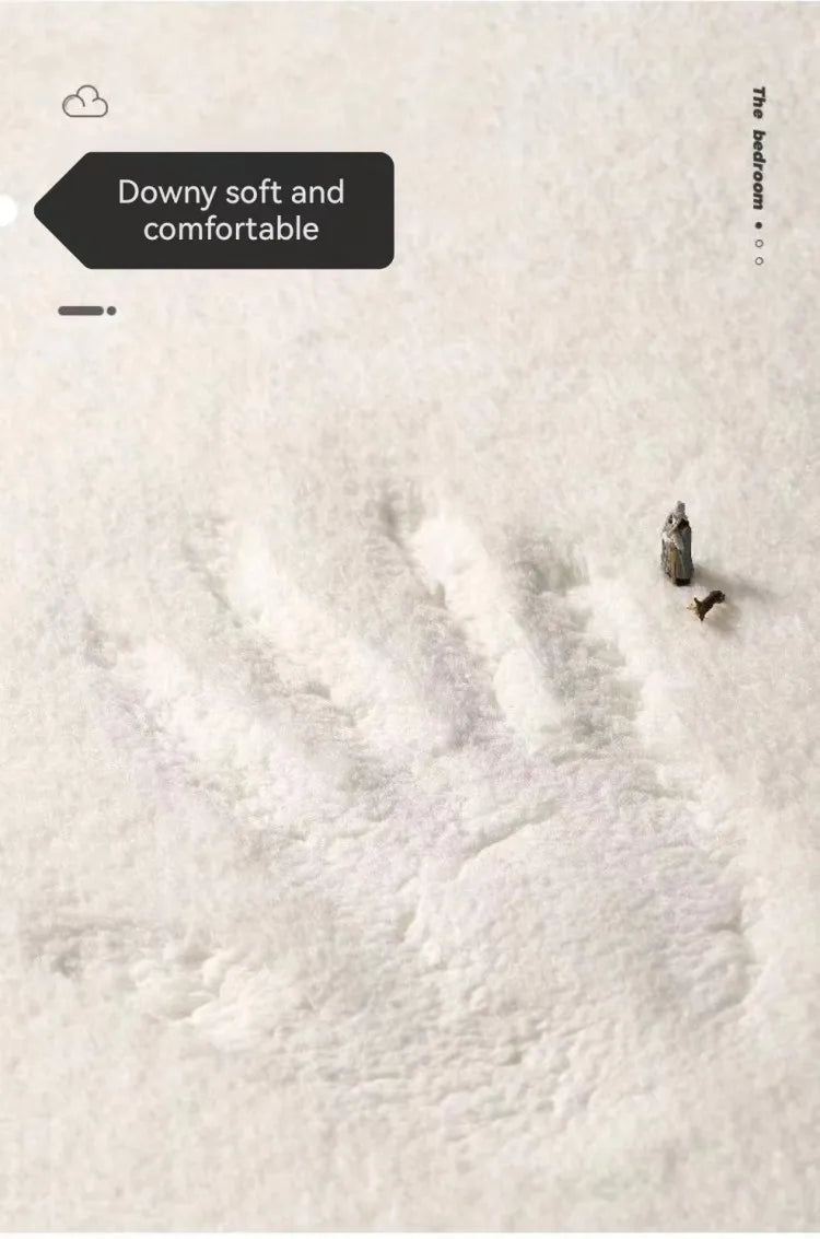 VIKAMA Cold White Car Carpet Digital Printing Technology Simple Home Decor Children's Play Cushion Bedroom Soft Plush Carpet