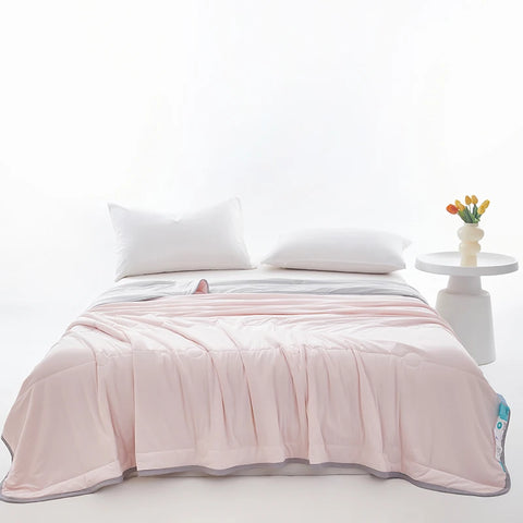 1pc Cool Feeling Duvet Double Side Design Quilt Skin-friendly Comforter Summer Blanket Adults Kids Room Bedspread 냉감이불