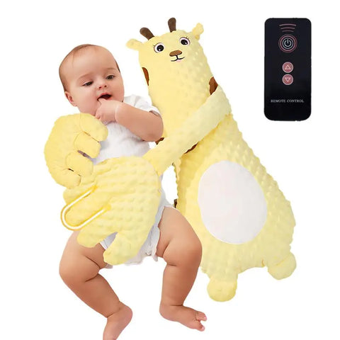 Adjustable Automatic Baby Patting Sleep Pillow Startle Prevention Soothing Palms for 0-3 Toddler Remote Control Baby Sleep Aid
