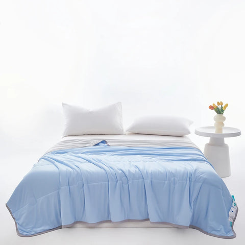 1pc Cool Feeling Duvet Double Side Design Quilt Skin-friendly Comforter Summer Blanket Adults Kids Room Bedspread 냉감이불