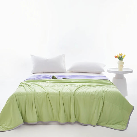 1pc Cool Feeling Duvet Double Side Design Quilt Skin-friendly Comforter Summer Blanket Adults Kids Room Bedspread 냉감이불