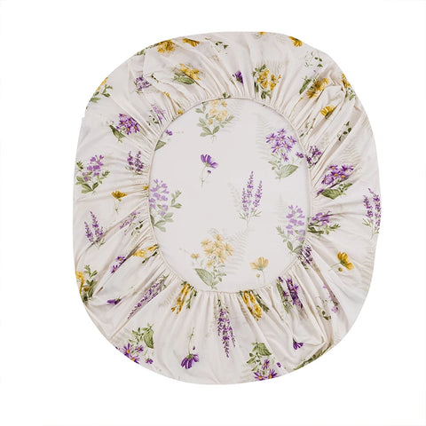 3PC Floral Bed Sheet Set  Bedroom Printed Bed Cover 100%Polyester Elastic Band Around Mattress Cover King Size Bed Cover