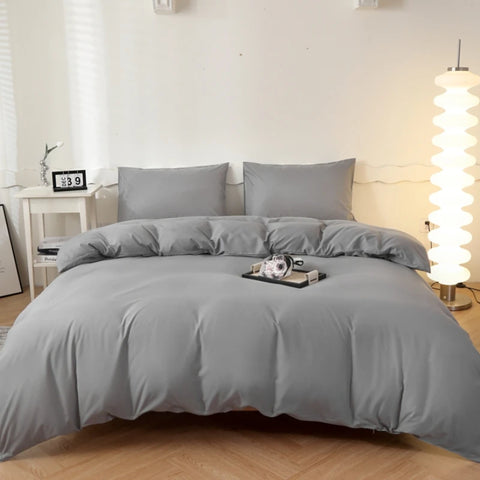 2025 New Washed Cotton Solid Color Single Quilt Set Skin Friendly Breathable Quilt Cover 180X220 200X230