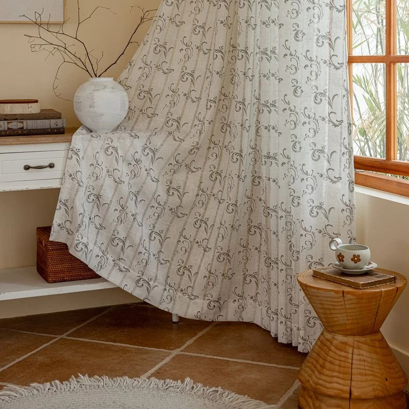 Custom Artistic Nature Print Curtains Breathable Blackout Curtains with Print Blackout Curtain for Translucent Bedrooms