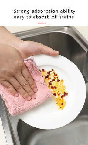 5pcs Dish Wipe Absorbent Towel used for Cleaning the Kitchen Wipes Dishes Towel Hands Magic Wipes for Washing Dishes
