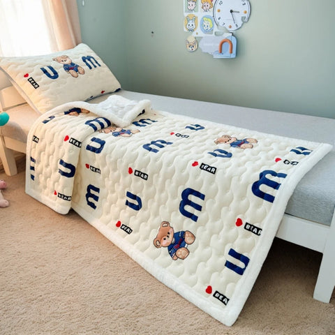 Winter Thicken Warm Mattress Toppers Fleece Bedspread Soft Folding Thin Tatami Mat Student Dormitory Bed Sheet Mattress Cover