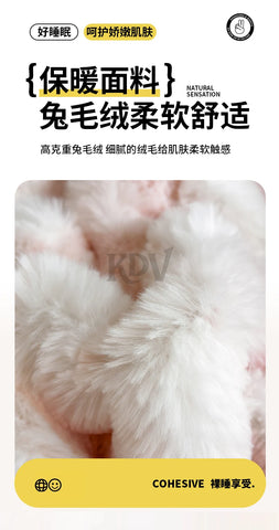 Luxury Faux Rabbit Plush Fitted Sheet with Deep Pocket Winter Thicken Warm Mattress Protector Soft Fluffy Double Mattress Cover