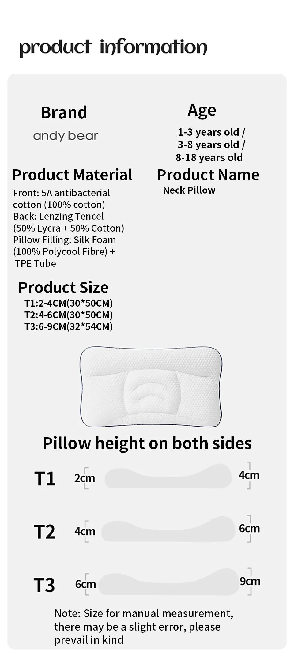 AIBEDILA Baby Pillows for Newborns Neck Pillow Newborn Baby Things Children's Orthopedic Travel Pillow Bedding Mother Kids Items